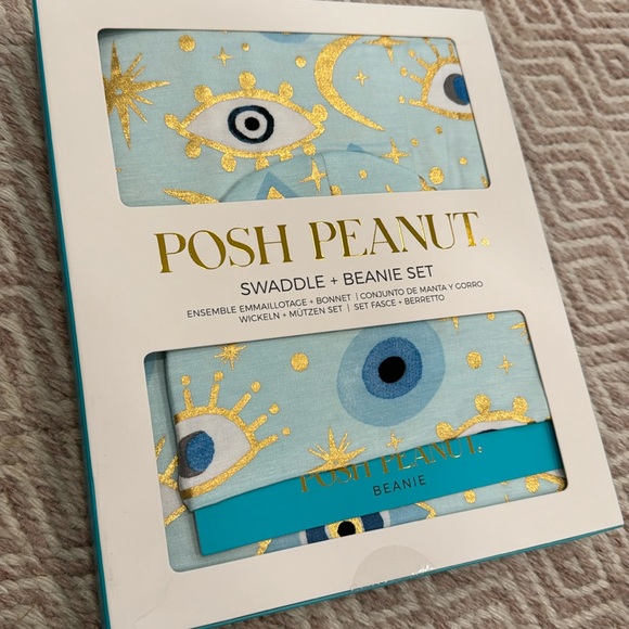 Posh Peanut Other - Celestial Fiona Infant Swaddle & Beanie Set